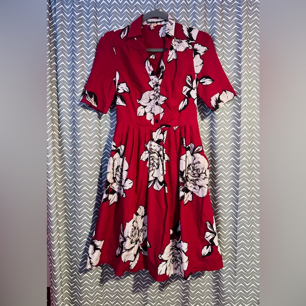 Anthropologie / Maeve | Dagmar Floral Shirtdress, size 2
